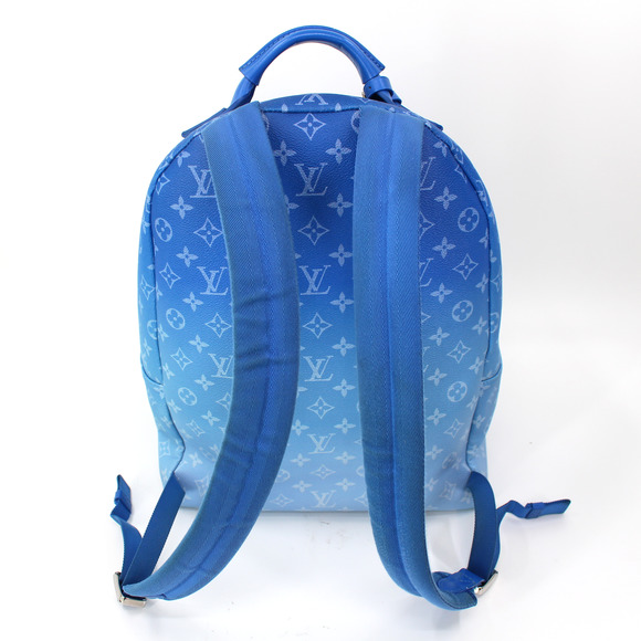 Louis Vuitton Blue Tonal White Monogram Cloud Backpack Coated Canvas Leather Bag main image 8
